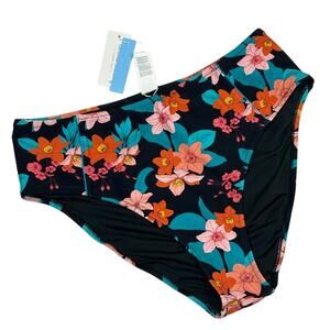 Cupshe Cynthia NWT Floral High Waisted Plus Size Bikini Bottom 1X